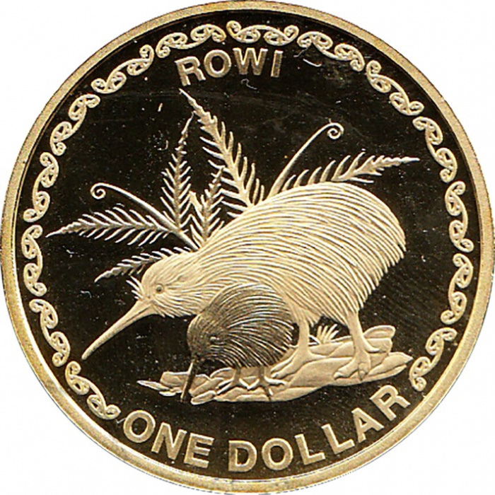 (2005) Монета Новая Зеландия 2005 год 1 доллар &quot;Киви&quot;  Бронза  UNC
